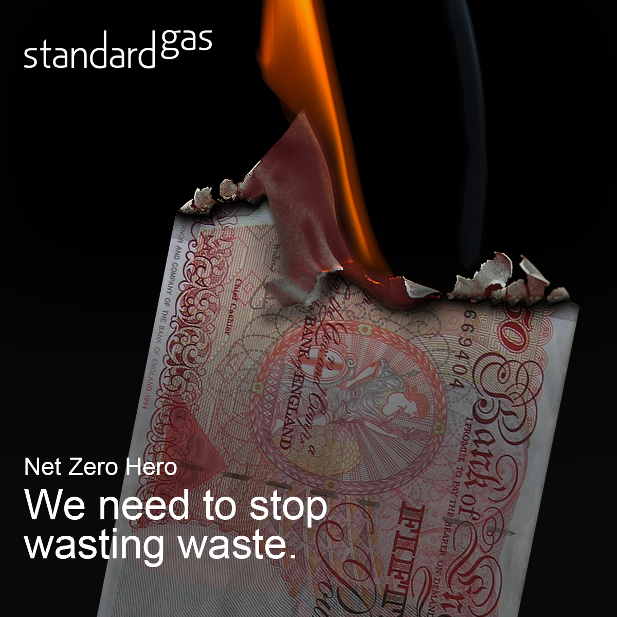 paper sterling money being burnt