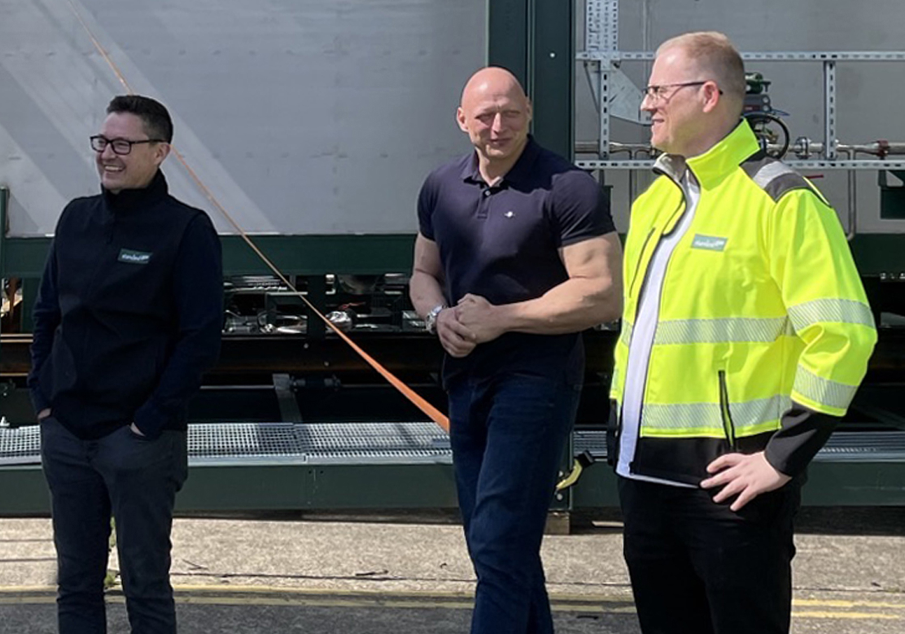 Standard Gas team members (L to R), Paul Quinn, Laurence Sharrock, Lee Burton