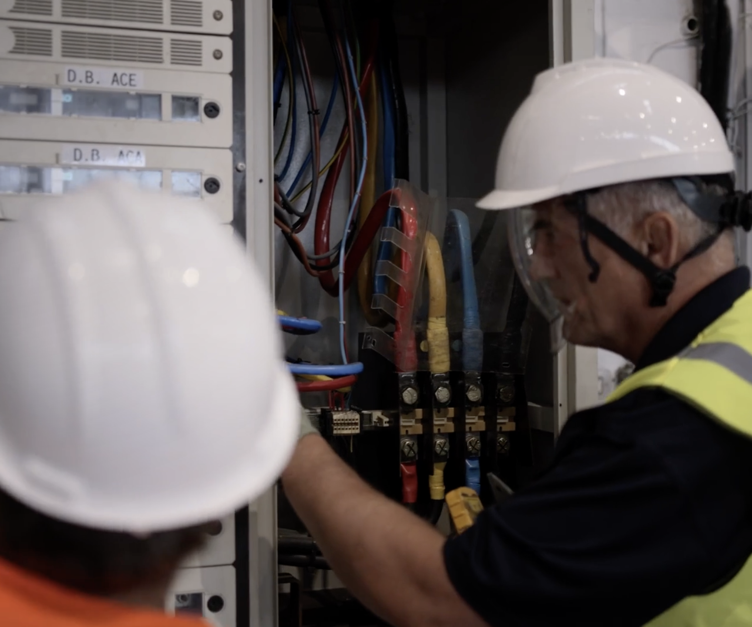 transformer and control and distribution panel installation