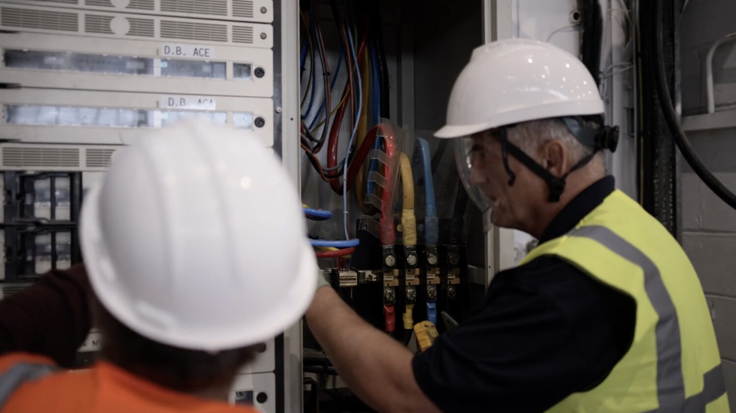 transformer and control and distribution panel installation